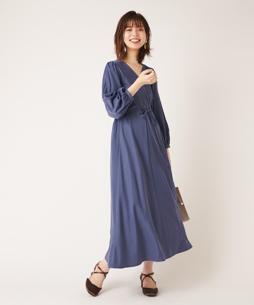 natural couture（ナチュラルクチュール）の「ナナメ多釦ワンピース（ワンピース・レディース・ブラウン/ピンク/ブルー/ミント・FREE）」の4枚目の写真