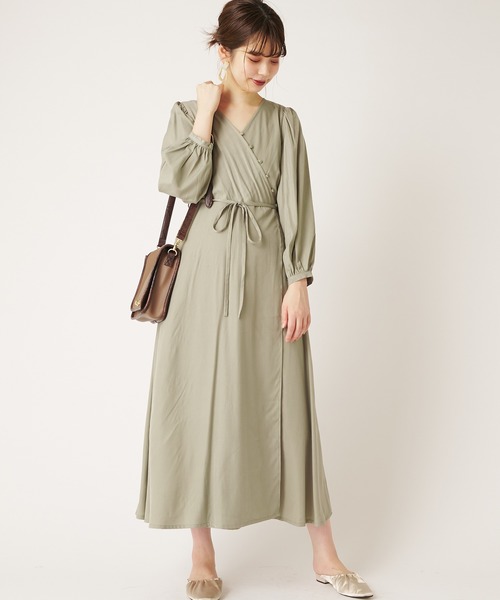 natural couture（ナチュラルクチュール）の「ナナメ多釦ワンピース（ワンピース・レディース・ブラウン/ピンク/ブルー/ミント・FREE）」の3枚目の写真