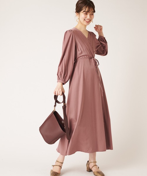 natural couture（ナチュラルクチュール）の「ナナメ多釦ワンピース（ワンピース・レディース・ブラウン/ピンク/ブルー/ミント・FREE）」の15枚目の写真