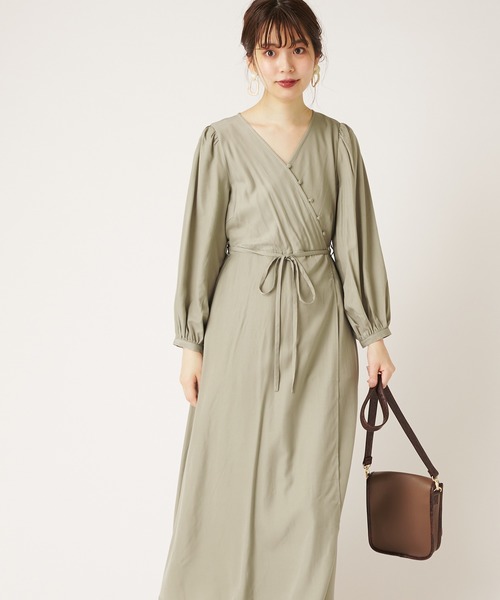 natural couture（ナチュラルクチュール）の「ナナメ多釦ワンピース（ワンピース・レディース・ブラウン/ピンク/ブルー/ミント・FREE）」の5枚目の写真