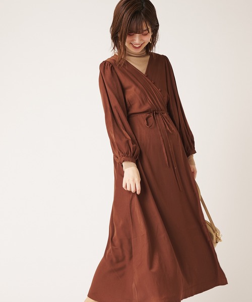 natural couture（ナチュラルクチュール）の「ナナメ多釦ワンピース（ワンピース・レディース・ブラウン/ピンク/ブルー/ミント・FREE）」の8枚目の写真