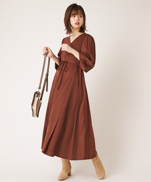 natural couture（ナチュラルクチュール）の「ナナメ多釦ワンピース（ワンピース・レディース・ブラウン/ピンク/ブルー/ミント・FREE）」の14枚目の写真