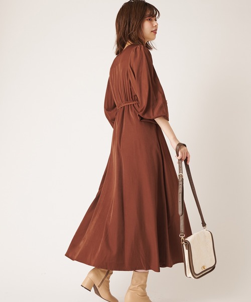 natural couture（ナチュラルクチュール）の「ナナメ多釦ワンピース（ワンピース・レディース・ブラウン/ピンク/ブルー/ミント・FREE）」の19枚目の写真