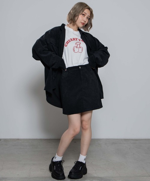 WEGO（ウィゴー）の「WEGO/【セットアップ対応商品】コーデュロイCPOシャツ（シャツ/ブラウス・メンズ・ブラック/ベージュ/パープル/ブラウン/ブルー/アイボリー/カーキ/パープル系その他・SMALL/MEDIUM/LARGE）」の12枚目の写真