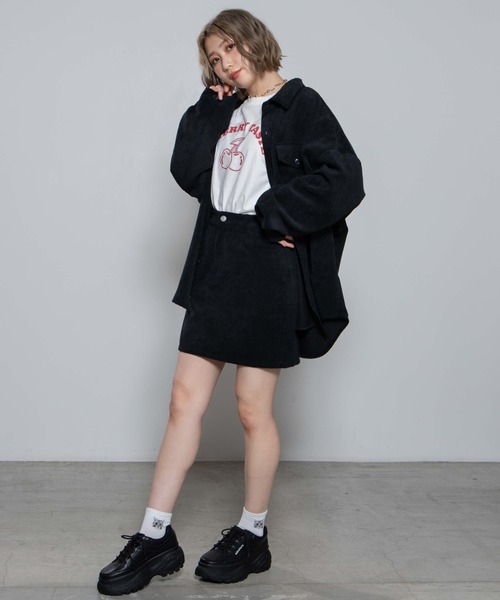 WEGO（ウィゴー）の「WEGO/【セットアップ対応商品】コーデュロイCPOシャツ（シャツ/ブラウス・メンズ・ブラック/ベージュ/パープル/ブラウン/ブルー/アイボリー/カーキ/パープル系その他・SMALL/MEDIUM/LARGE）」の13枚目の写真