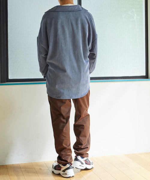 WEGO（ウィゴー）の「WEGO/【セットアップ対応商品】コーデュロイCPOシャツ（シャツ/ブラウス・メンズ・ブラック/ベージュ/パープル/ブラウン/ブルー/アイボリー/カーキ/パープル系その他・SMALL/MEDIUM/LARGE）」の18枚目の写真