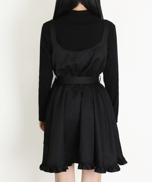 WC（ダブル シー）の「WC/ライダースフリルワンピース（ワンピース・レディース・ブラック/ベージュ・FREE）」の6枚目の写真