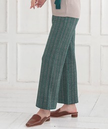 ジャガードニットワイドパンツ