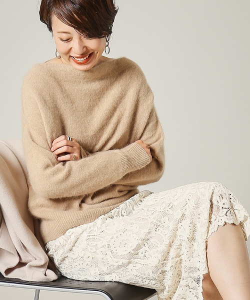 Liesse（リエス）の「ラクーンボートネックプルオーバー（ニット