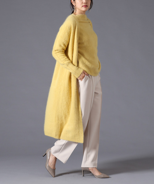 新品未使用❣️定価2.2万円 Liesse ラクーンボートネックプルオーバーニット Liesse（リエス）の「ラクーンボートネックプルオーバー（ニット