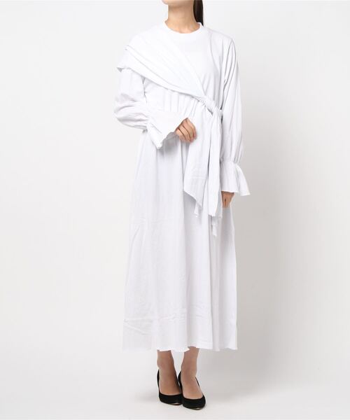 SUPERTHANKS(スーパーサンクス)の「/SUPERTHANKS/STOLE PULLOVER ONE PIECE(ワンピース・レディース・ホワイト/ブラック/ベージュ・ONE SIZE)」の13枚目の写真
