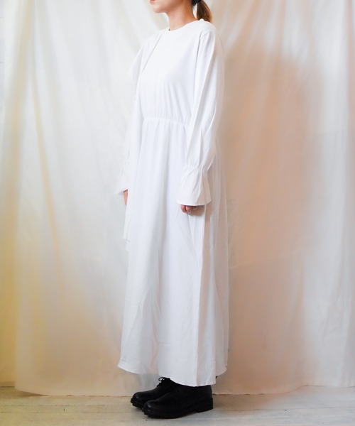 SUPERTHANKS(スーパーサンクス)の「/SUPERTHANKS/STOLE PULLOVER ONE PIECE(ワンピース・レディース・ホワイト/ブラック/ベージュ・ONE SIZE)」の9枚目の写真