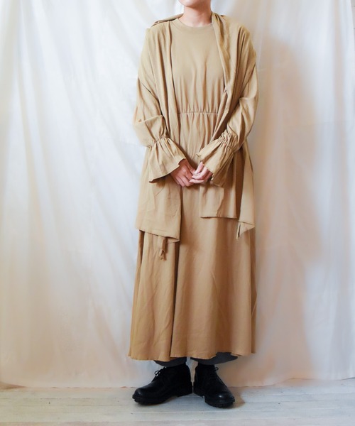 SUPERTHANKS(スーパーサンクス)の「/SUPERTHANKS/STOLE PULLOVER ONE PIECE(ワンピース・レディース・ホワイト/ブラック/ベージュ・ONE SIZE)」の10枚目の写真