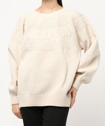 HONEYSUCKLE ROSE | 【HONEYSUCKLE ROSE】洗える軽ふわクルーネック(ニット/セーター)