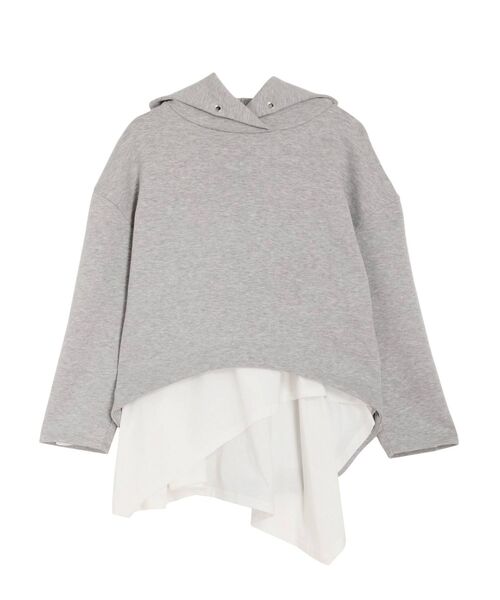 ELENDEEK（エレンディーク）の「ロングアシメカットソーセットパーカー
