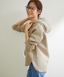 ROPE'（ロペ）の「【洗える】ダンボールヘンリーネックフーディパーカー（Tシャツ/カットソー・レディース）」
