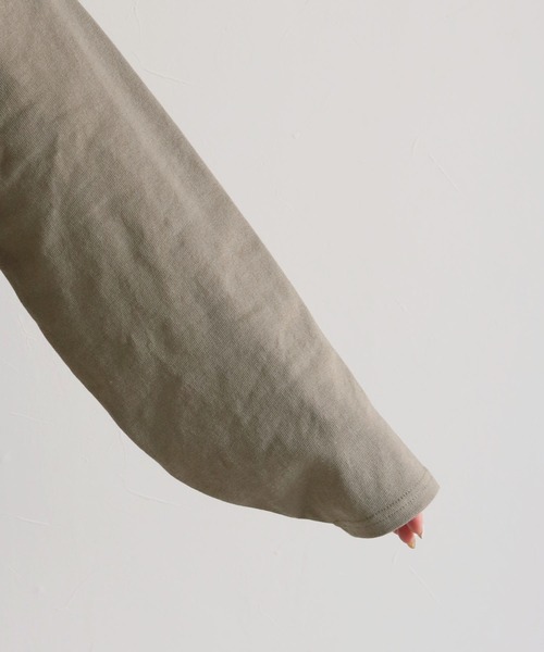 HER CLOSET(ハークローゼット)の「【HERCLOSET】スタンドカラーヘビーウェイトロングワンピース(ワンピース・レディース・ブラック/オフホワイト/ブルー/グレイッシュベージュ・M)」の18枚目の写真