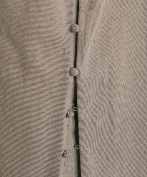 HER CLOSET(ハークローゼット)の「【HERCLOSET】スタンドカラーヘビーウェイトロングワンピース(ワンピース・レディース・ブラック/オフホワイト/ブルー/グレイッシュベージュ・M)」の7枚目の写真