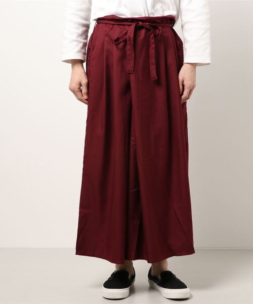 カヤ(カヤ)の「【カヤ】いなせ袴 メンズワイドパンツ(その他パンツ・メンズ・パープル/オリーブ/ワインレッド/スミクロ/ダークネイビー/ホワイト系その他/グレー・FREE)」の18枚目の写真