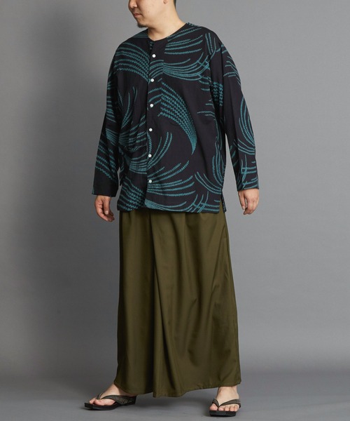 カヤ(カヤ)の「【カヤ】いなせ袴 メンズワイドパンツ(その他パンツ・メンズ・パープル/オリーブ/ワインレッド/スミクロ/ダークネイビー/ホワイト系その他/グレー・FREE)」の15枚目の写真