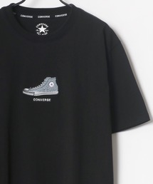 CONVERSE（コンバース）の「CONVERSE/コンバース シューズ ロゴ サガラ 刺繍 Tシャツ（Tシャツ/カットソー・メンズ）」