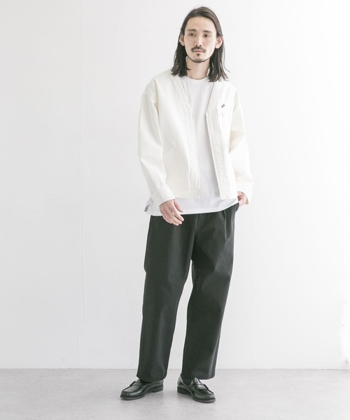 美品⭐︎SEEALL シーオール　ノーカラー ベージュジャケット　38 美品⭐︎SEEALL シーオール ノーカラー ベージュジャケット 38