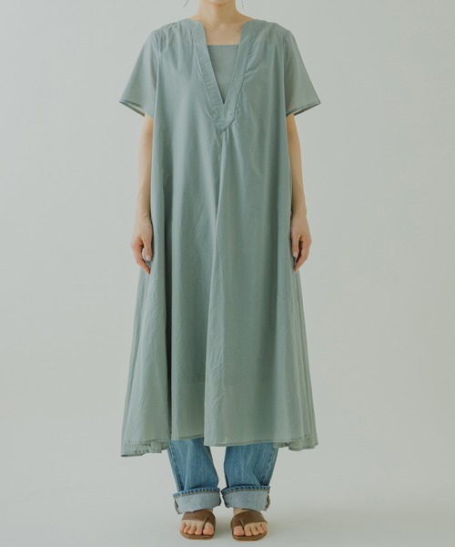 Kelen ワンピース ケレン リラックスvネックワンピース Uni ワンピース Kelen ケレン のファッション