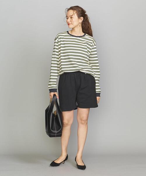 Russell Athletic(ラッセルアスレティック)の「【別注】<RUSSELL ATHLETIC>スウェットショートパンツ(その他パンツ・レディース・グレー/オレンジ系その他/ブラック・FREE)」の4枚目の写真