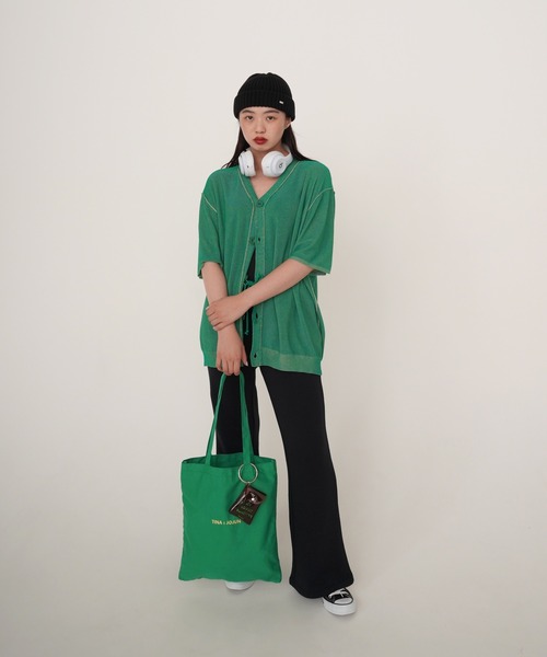 TINA：JOJUN（ティーナジョジュン）の「キャンバスロゴトート TINA：JOJUN（トートバッグ・レディース・ホワイト/ベージュ/ブルー/ピンク/グリーン/オレンジ・F）」の21枚目の写真