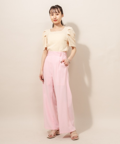 mline（エムライン）の「[mline] WEB限定 パワショルカットソー（Tシャツ/カットソー・レディース・ブラック/ベージュ/ブラウン/イエロー/オレンジ/ブラック系その他・FREE）」の21枚目の写真