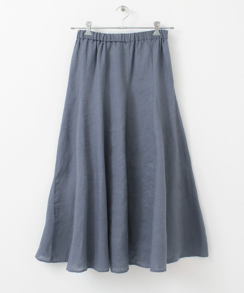 URBAN RESEARCH DOORS（アーバンリサーチドアーズ）の「リネン切替フレアスカート（スカート・レディース・イエロー/カーキ/ブルー・ONE）」の8枚目の写真