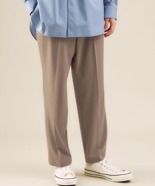 green label relaxing（グリーンレーベルリラクシング）の「OLT【 WEB限定 】[ GLR/ -or ] ストレート 1タック ツイル パンツ セットアップ可能（その他パンツ・メンズ・ライトブルー/ダークグレー/ベージュ・L/M）」の3枚目の写真