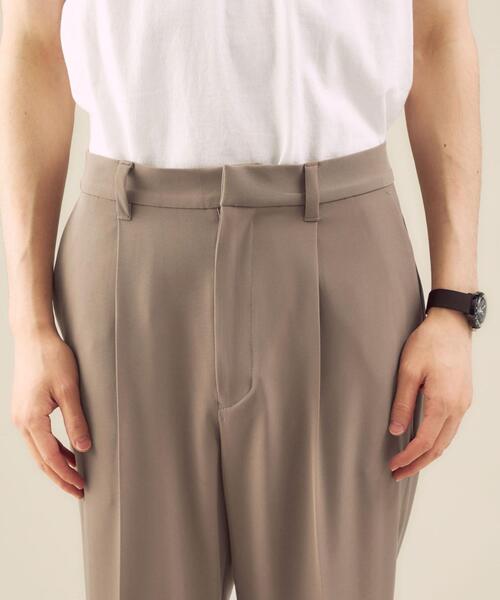 green label relaxing（グリーンレーベルリラクシング）の「OLT【 WEB限定 】[ GLR/ -or ] ストレート 1タック ツイル パンツ セットアップ可能（その他パンツ・メンズ・ライトブルー/ダークグレー/ベージュ・L/M）」の10枚目の写真
