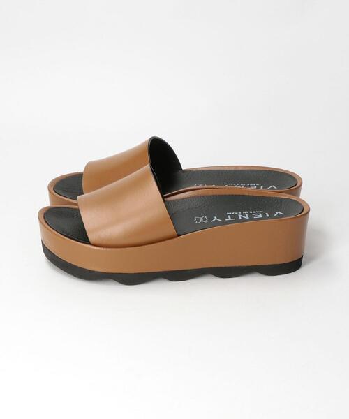 BEAUTY&YOUTH UNITED ARROWS（ビューティーアンドユースユナイテッドアローズ）の「＜VIENTY＞レザースライダープラットフォームサンダル ◆（サンダル・レディース・ブラック/ブラウン・38/36/37）」の7枚目の写真