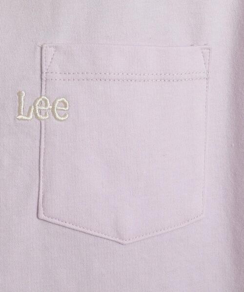 Lee(リー)の「Lee(R) フレンチスリーブTシャツ(Tシャツ/カットソー・レディース・アイボリー/グレー系その他/パープル・02/03)」の14枚目の写真