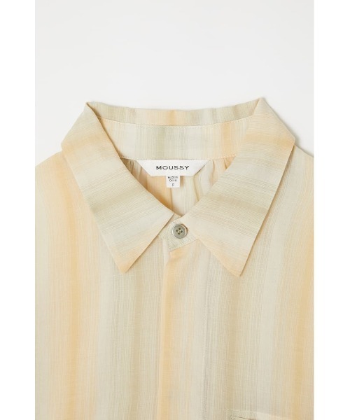 MOUSSY（マウジー）の「SHEER STRIPE シャツ（シャツ/ブラウス・レディース・ブラウン系その他/アイボリー/イエロー系その他・FREE）」の11枚目の写真