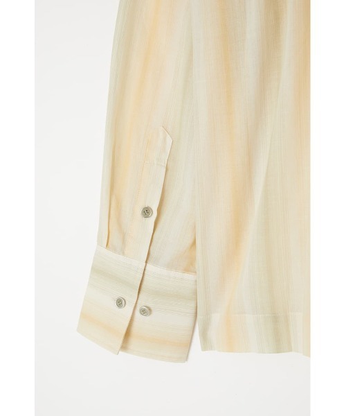 MOUSSY（マウジー）の「SHEER STRIPE シャツ（シャツ/ブラウス・レディース・ブラウン系その他/アイボリー/イエロー系その他・FREE）」の15枚目の写真