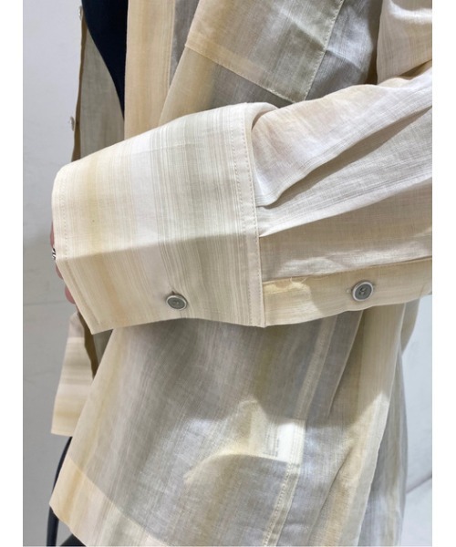 MOUSSY（マウジー）の「SHEER STRIPE シャツ（シャツ/ブラウス・レディース・ブラウン系その他/アイボリー/イエロー系その他・FREE）」の20枚目の写真