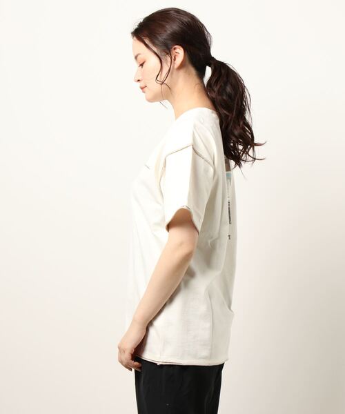 FREE'S MART（フリーズマート）の「配色カットオフフォトプリントＴシャツ（Tシャツ/カットソー・レディース・ホワイト/ブラック/ベージュ・FREE）」の7枚目の写真