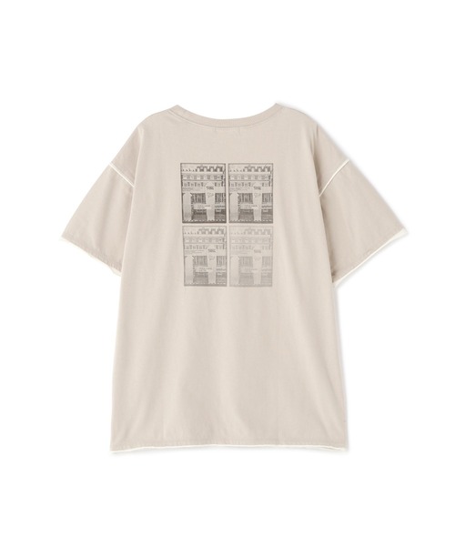 FREE'S MART（フリーズマート）の「配色カットオフフォトプリントＴシャツ（Tシャツ/カットソー・レディース・ホワイト/ブラック/ベージュ・FREE）」の20枚目の写真
