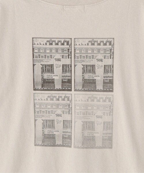 FREE'S MART（フリーズマート）の「配色カットオフフォトプリントＴシャツ（Tシャツ/カットソー・レディース・ホワイト/ブラック/ベージュ・FREE）」の19枚目の写真