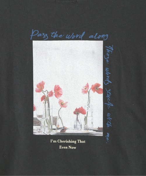 FREE'S MART（フリーズマート）の「配色カットオフフォトプリントＴシャツ（Tシャツ/カットソー・レディース・ホワイト/ブラック/ベージュ・FREE）」の12枚目の写真