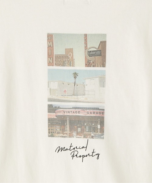 FREE'S MART（フリーズマート）の「配色カットオフフォトプリントＴシャツ（Tシャツ/カットソー・レディース・ホワイト/ブラック/ベージュ・FREE）」の9枚目の写真