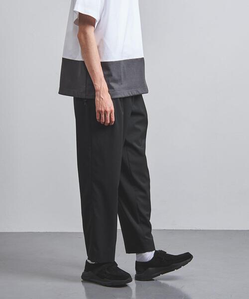 EN ROUTE（アンルート）の「＜EN ROUTE（アンルート）＞ ポリエステル/ウール ソロテックス 2プリーツ バックゴム（その他パンツ・メンズ・ブラック/グレー・1/2/3）」の2枚目の写真