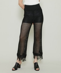 【muller of yoshiokubo(ミュラーオブヨシオクボ)】 Lattice fringe pants/ラティスフリンジパンツ MLS21807