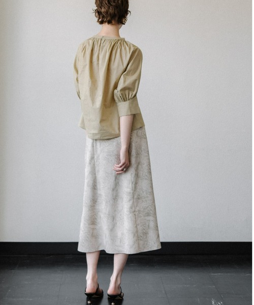 ACCL(エーシーシーエル)の「マーブルプリント フレアースカート(スカート・レディース・ピンク/グリーン・MEDIUM/SMALL)」の5枚目の写真