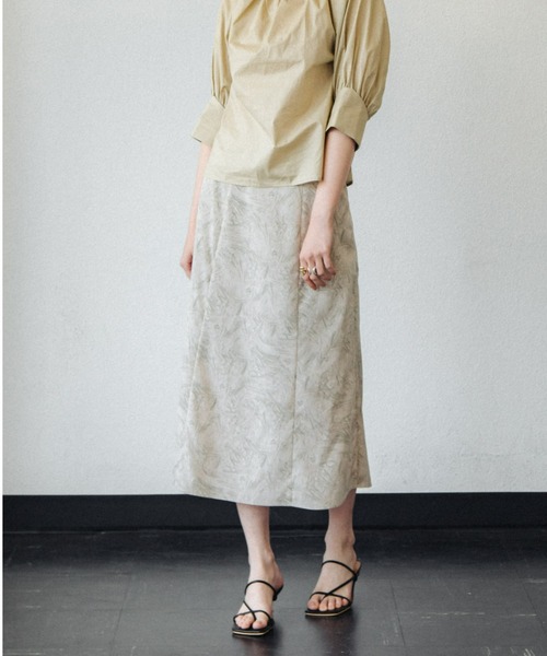 ACCL(エーシーシーエル)の「マーブルプリント フレアースカート(スカート・レディース・ピンク/グリーン・MEDIUM/SMALL)」の7枚目の写真