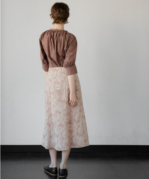 ACCL(エーシーシーエル)の「マーブルプリント フレアースカート(スカート・レディース・ピンク/グリーン・MEDIUM/SMALL)」の13枚目の写真