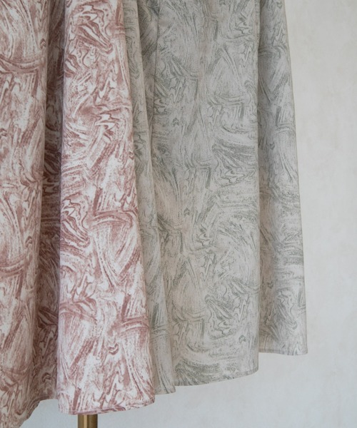 ACCL(エーシーシーエル)の「マーブルプリント フレアースカート(スカート・レディース・ピンク/グリーン・MEDIUM/SMALL)」の17枚目の写真