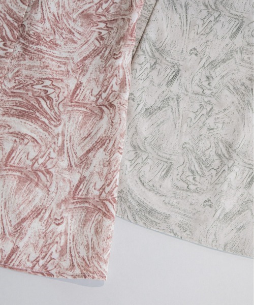 ACCL(エーシーシーエル)の「マーブルプリント フレアースカート(スカート・レディース・ピンク/グリーン・MEDIUM/SMALL)」の20枚目の写真